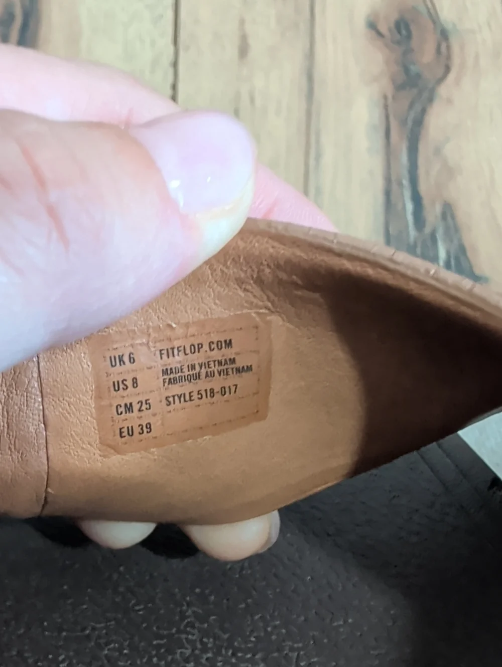 Fitflop Brown Leather Slide Sandals